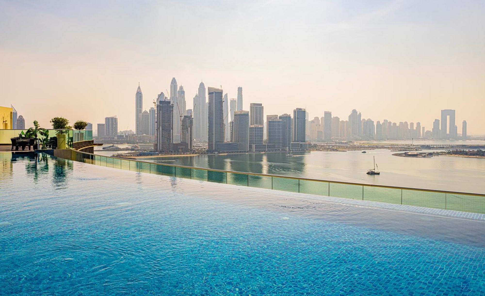 Studio With Pool And Private Beach Access On Palm Jumeirah دبي المظهر الخارجي الصورة