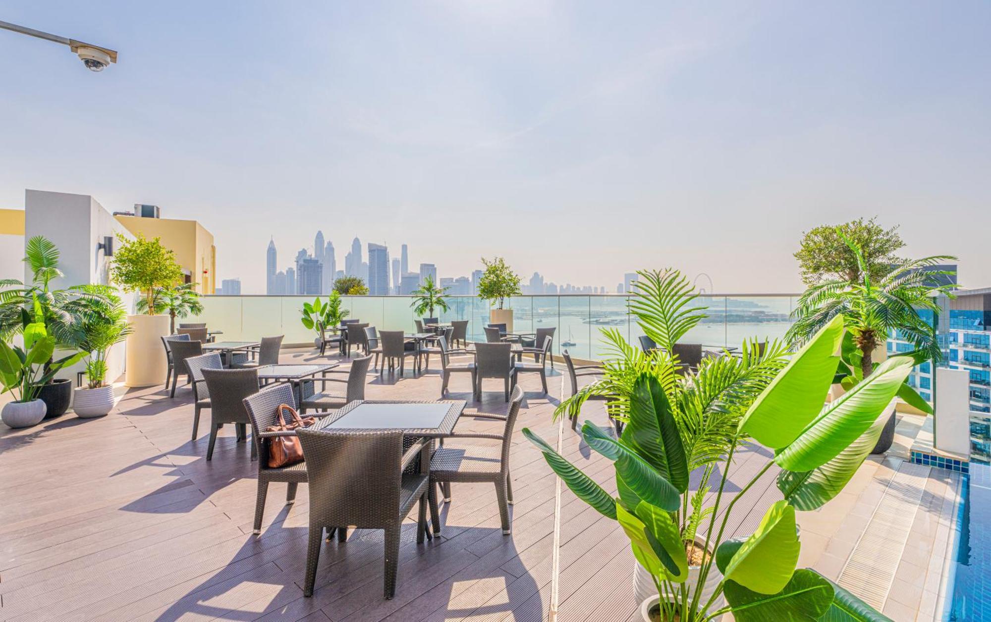 Studio With Pool And Private Beach Access On Palm Jumeirah دبي المظهر الخارجي الصورة