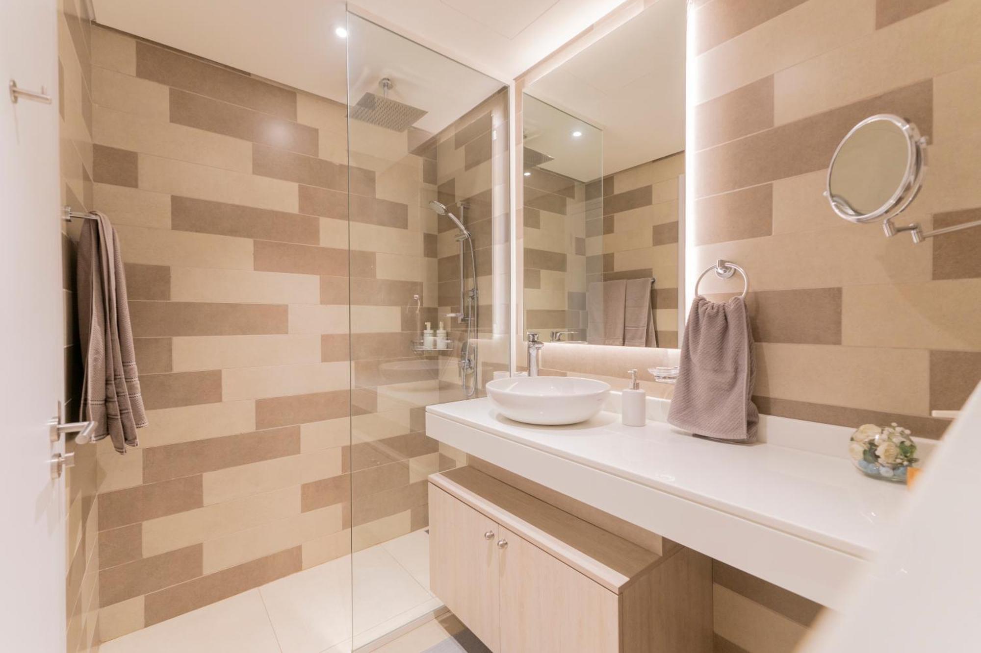 Studio With Pool And Private Beach Access On Palm Jumeirah دبي المظهر الخارجي الصورة